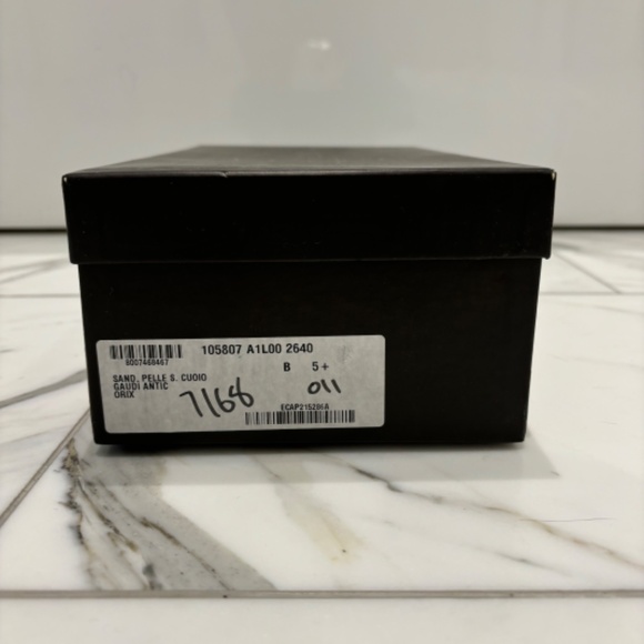 Gucci Sand, Pelle S Cuoio Gaudi Antic Heels/Sandals Size 5.5B - Picture 10 of 11